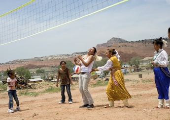 Edith Livingston tames the fire and the flame in the fry bread cooking contest for the 2011 Treaty Day celebration in Churchrock on Wednesday. &copy; 2011 Gallup Independent / Adron Gardner 